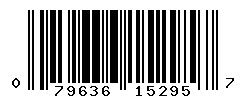 UPC barcode number 079636152957