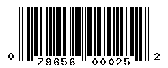 UPC barcode number 079656000252