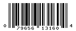 UPC barcode number 079656131604