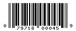 UPC barcode number 079718000459