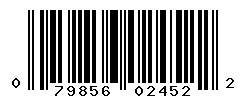 UPC barcode number 079856024522