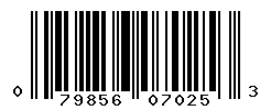UPC barcode number 079856070253
