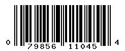 UPC barcode number 079856110454
