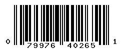 UPC barcode 079976402651