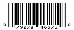 UPC barcode 079976402750
