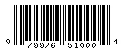 UPC barcode 079976510004