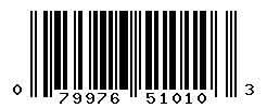 UPC barcode 079976510103