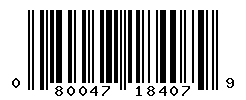 UPC barcode number 080047184079