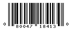 UPC barcode number 080047184130