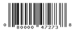 Upc 080047273087 Lookup Barcode Spider