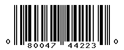 UPC barcode number 080047442230
