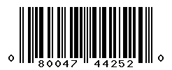 UPC barcode number 080047442520