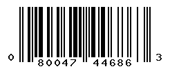 UPC barcode number 080047446863