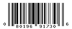 upc 080196917306 barcode image