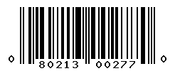 UPC barcode number 080213002770