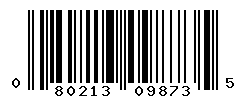 UPC barcode number 080213098735