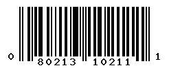 upc 080213102111 barcode image