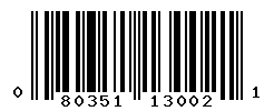 upc 080351130021 barcode image