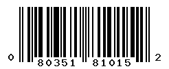upc 080351810152 barcode image