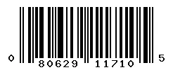 UPC barcode 080629117105