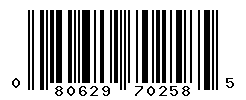 upc 080629702585 barcode image