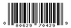 upc 080629704299 barcode image