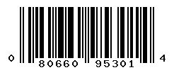 UPC barcode number 080660953014