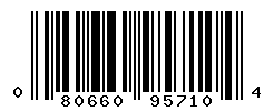 UPC barcode number 080660957104