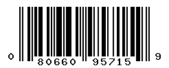 UPC barcode number 080660957159