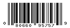 UPC barcode number 080660957579
