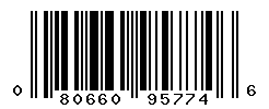UPC barcode number 080660957746