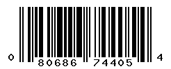 UPC barcode number 080686744054