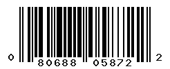 UPC barcode 080688058722