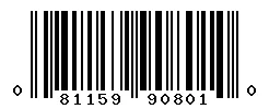 UPC barcode 081159908010