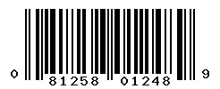 UPC barcode number 081258012489