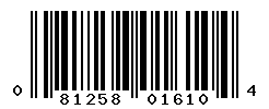 upc 081258016104 barcode image