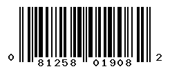 upc 081258019082 barcode image