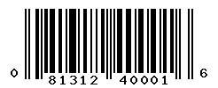 UPC barcode number 081312400016