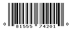 UPC 081555742010 barcode image