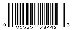 UPC barcode 081555784423