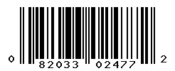 UPC barcode number 082033024772