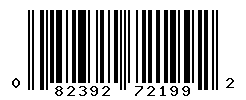 UPC barcode number 082392721992