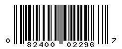 UPC barcode number 082400022967