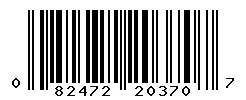 UPC 082472203707 barcode image