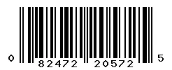 UPC barcode 082472205725