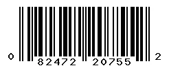 UPC barcode 082472207552