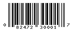 UPC barcode 082472300017