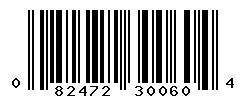 UPC 082472300604 barcode image