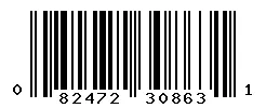 UPC barcode 082472308631