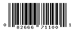 UPC barcode number 082666711001